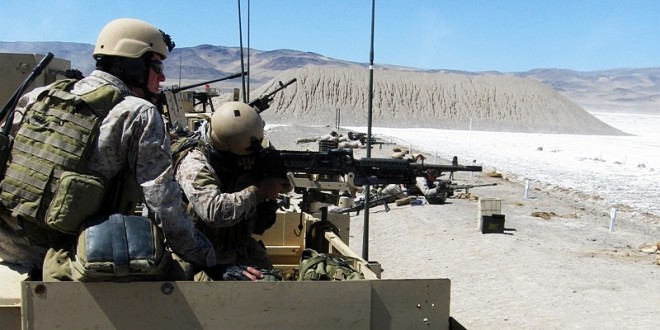 MSOT conducting weapon familiarization in Nevada