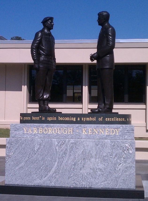 The Kennedy-Yarborough Statue Dedication at Ft. Bragg