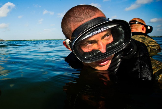 PJ Trainee Getting Ready to Swim