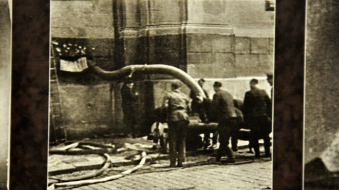 Germans Pump Water Into the Crypt in Saint Cyril's Orthodox Church