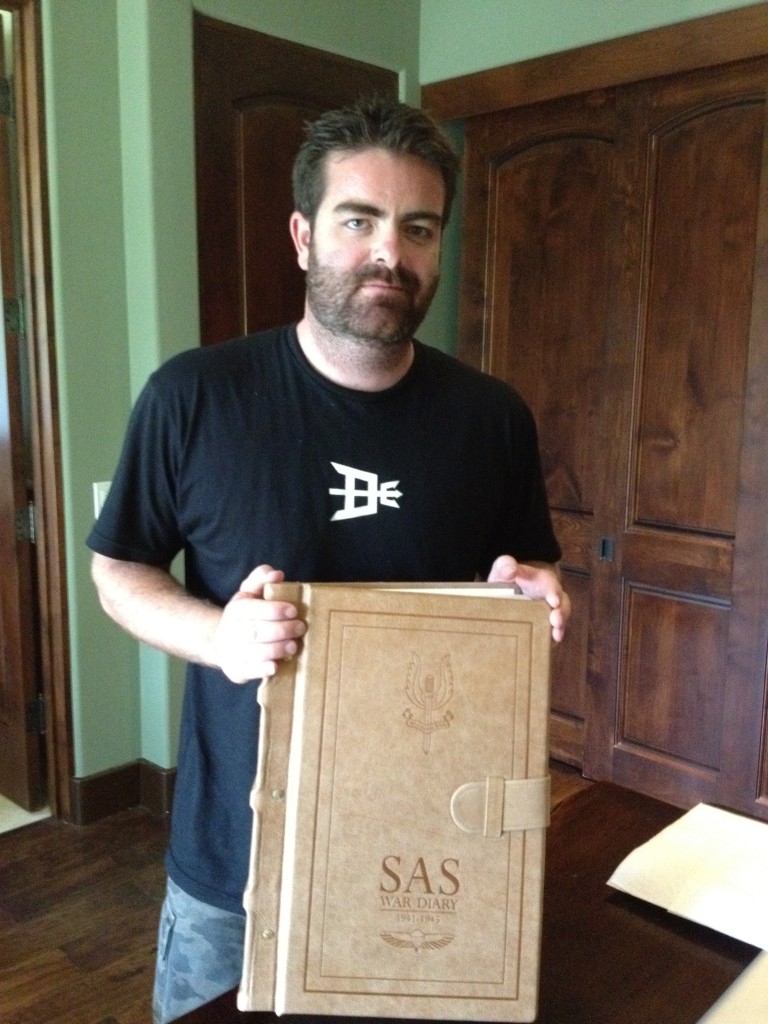 Brandon Webb with the SAS War Diary