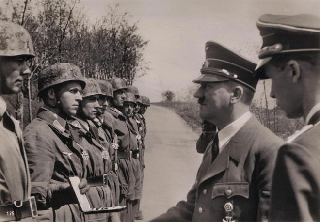 Walter Koch & Rudolf Witzig Receive Knight's Crosses from Hitler After Eben Emael