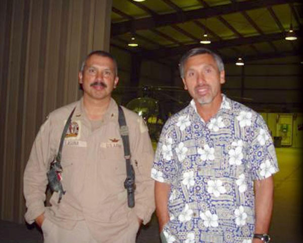 Little Bird pilot Art Laguna, left, with his brother Dan.