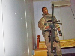 The Author with a .50 cal Sniper Rifle in Afghanistan