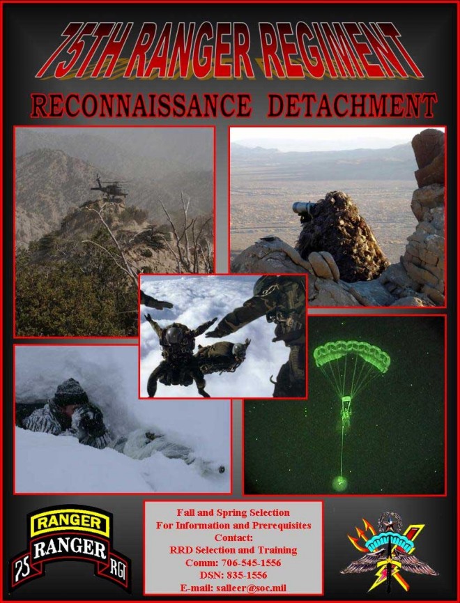 Rare 75th RRC (RRD) Recruiting Material!