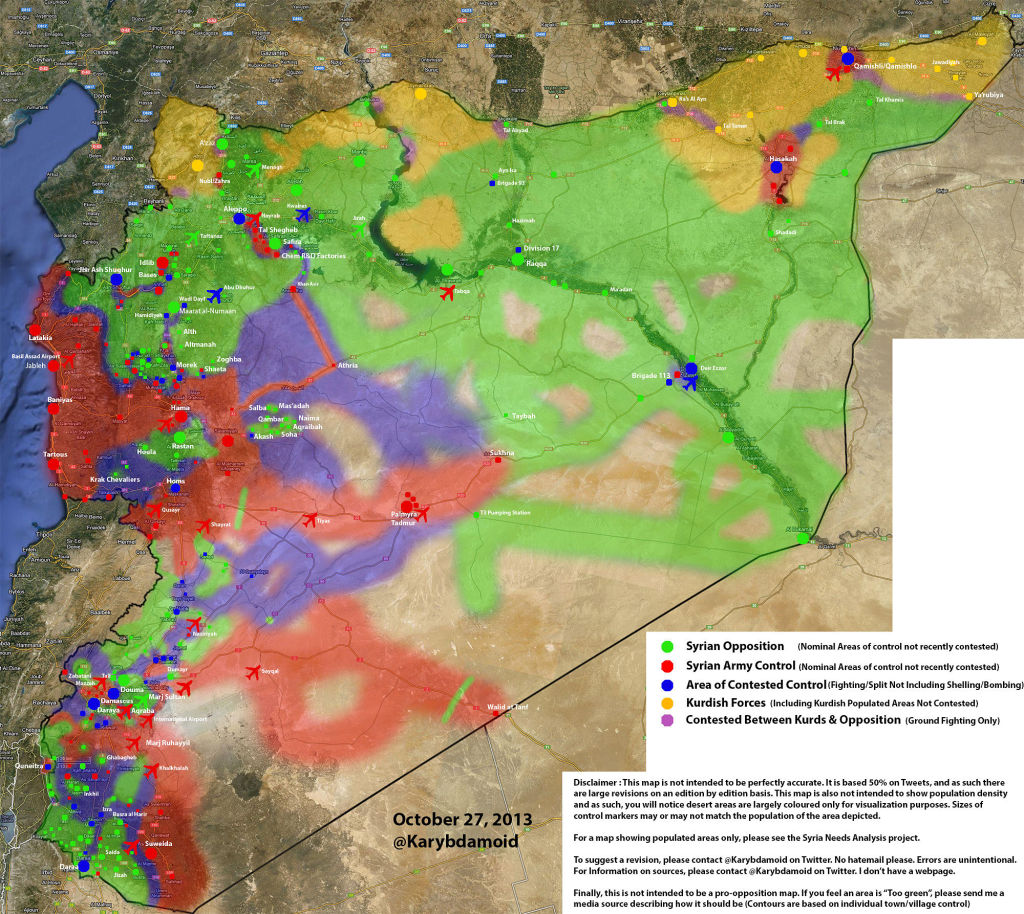 Ground Situation Map of Syria