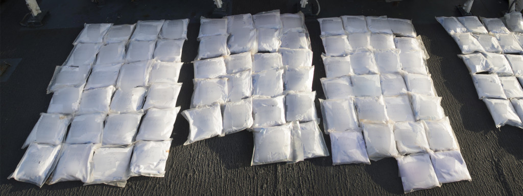 Narcotics found on a smuggling vessel