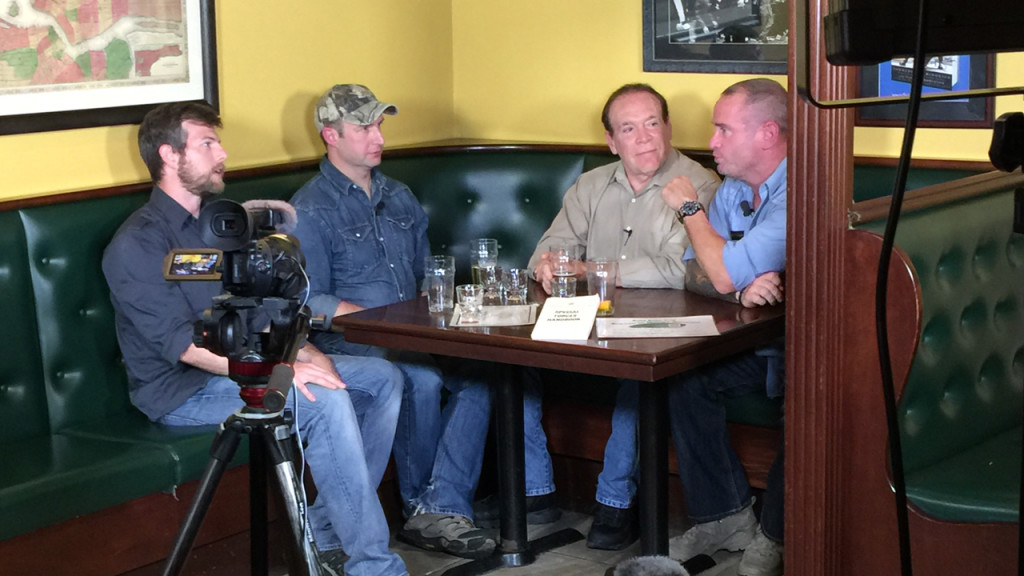 Filming "Inside The Team Room: Special Forces" in NYC with Andrew Wilkow hosting