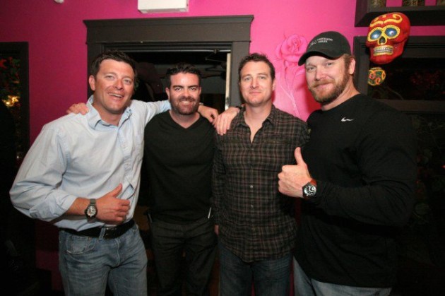 Photo: Dinner with Chris Kyle and friends in San Diego. Author's personal collection.