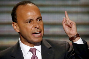U.S. Rep. Luis Gutierrez (D-IL) addresses delegates during the second session of the Democratic National Convention in Charlotte, North Carolina, September 5, 2012. REUTERS/Jason Reed (UNITED STATES - Tags: POLITICS ELECTIONS) - RTR37J8M
