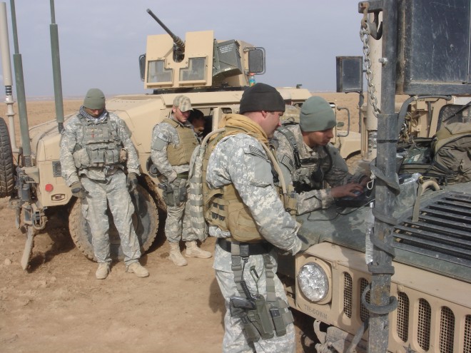 LRSC on patrol with SF and Iraqi attachments