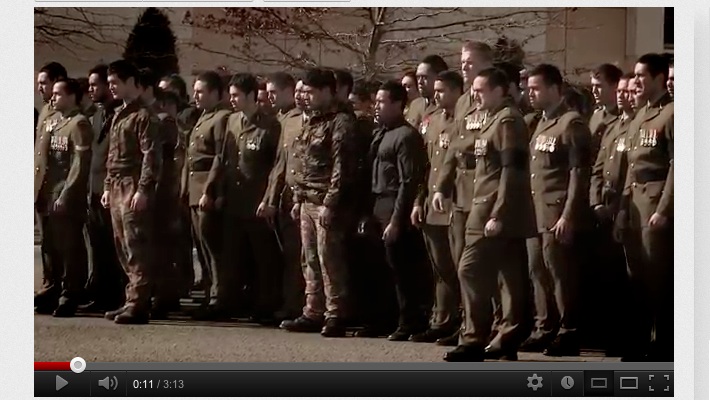 New Zealand Troops Honoring the Fallen With A  Māori Warrior Haka