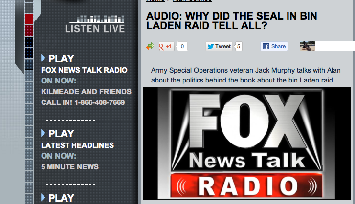 FOX News Radio Interview With Jack Murphy