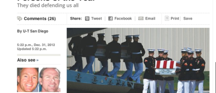 San Diego UT Names Glen Doherty & Ty Woods as 2012 Persons of The Year