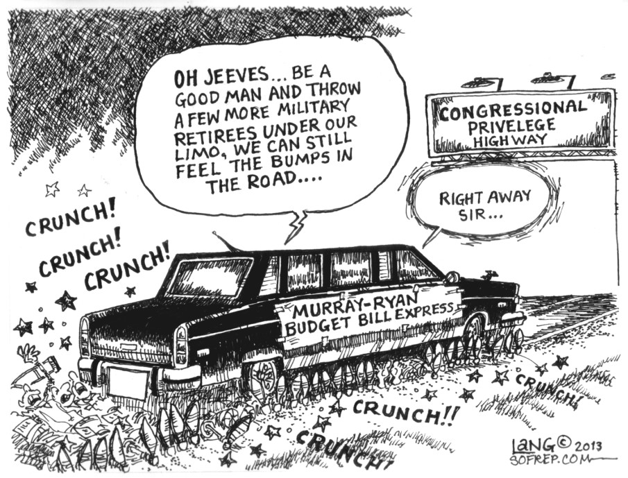 Murray Ryan Budget Bill Express-On the Backs of Veterans