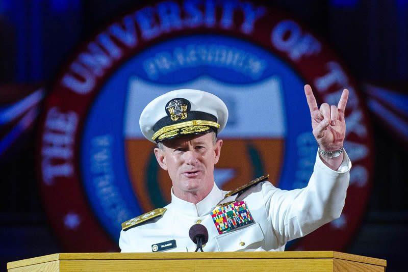 Admiral McRaven’s Message To Grads: Lead By Example