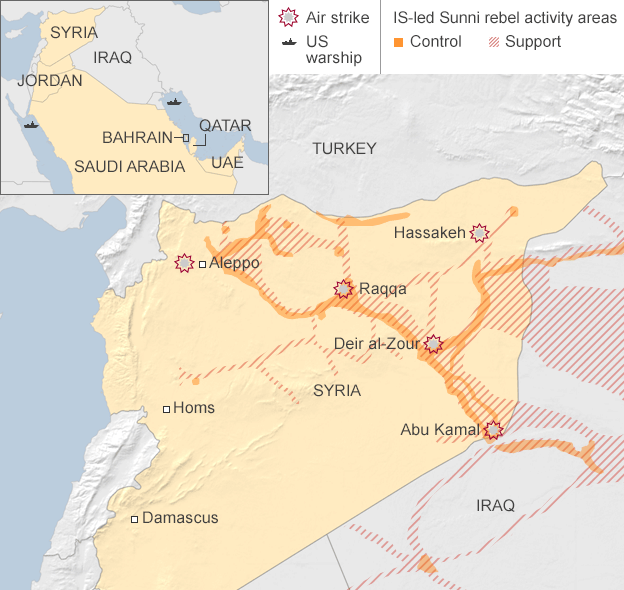 US Airstrikes Expanded to Syrian Targets