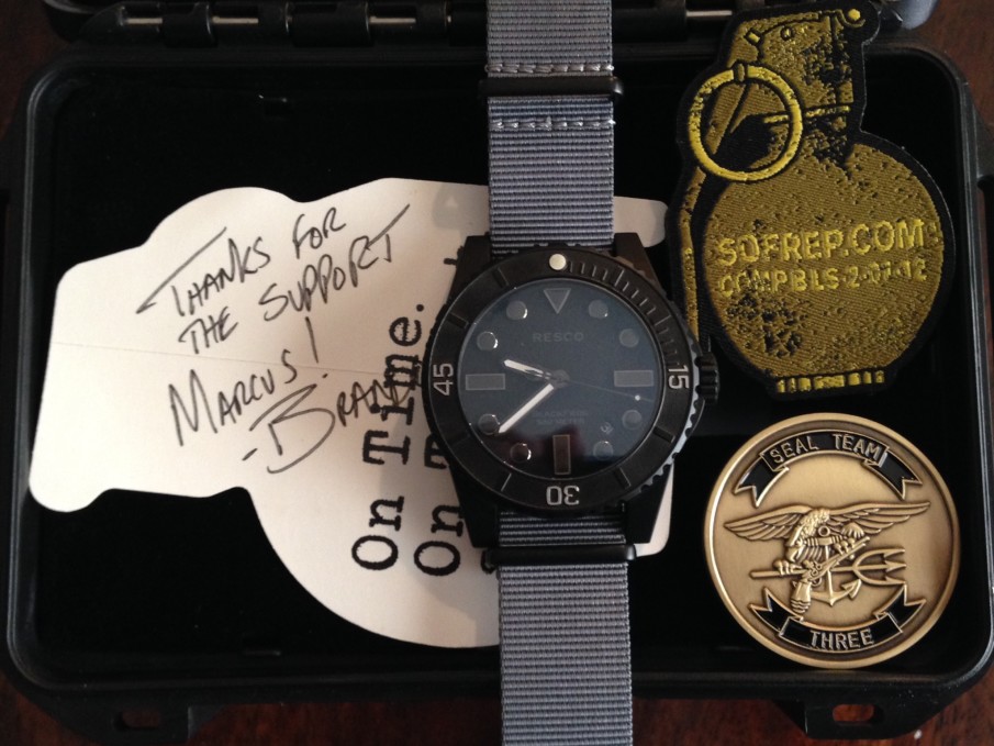 RESCO BlackFrog Winner Sends His Pics