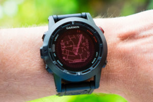 Way points and route display on the Fenix 2