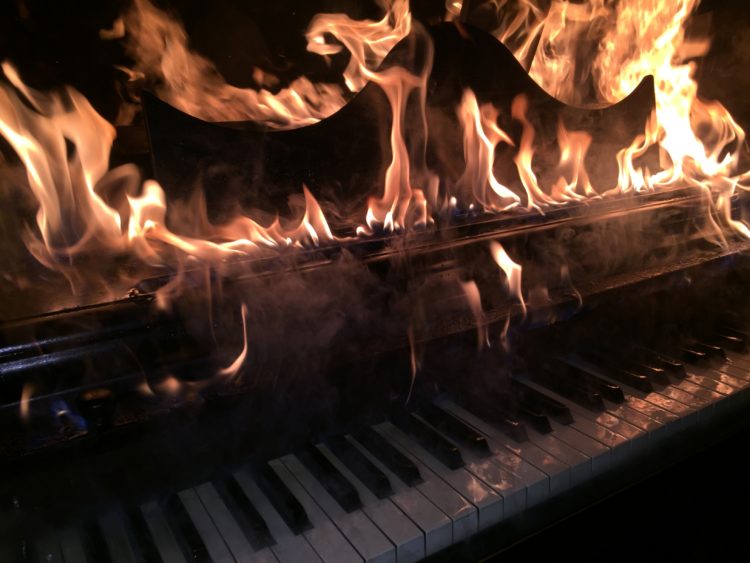 Piano Burning: A Way To Say Goodbye…