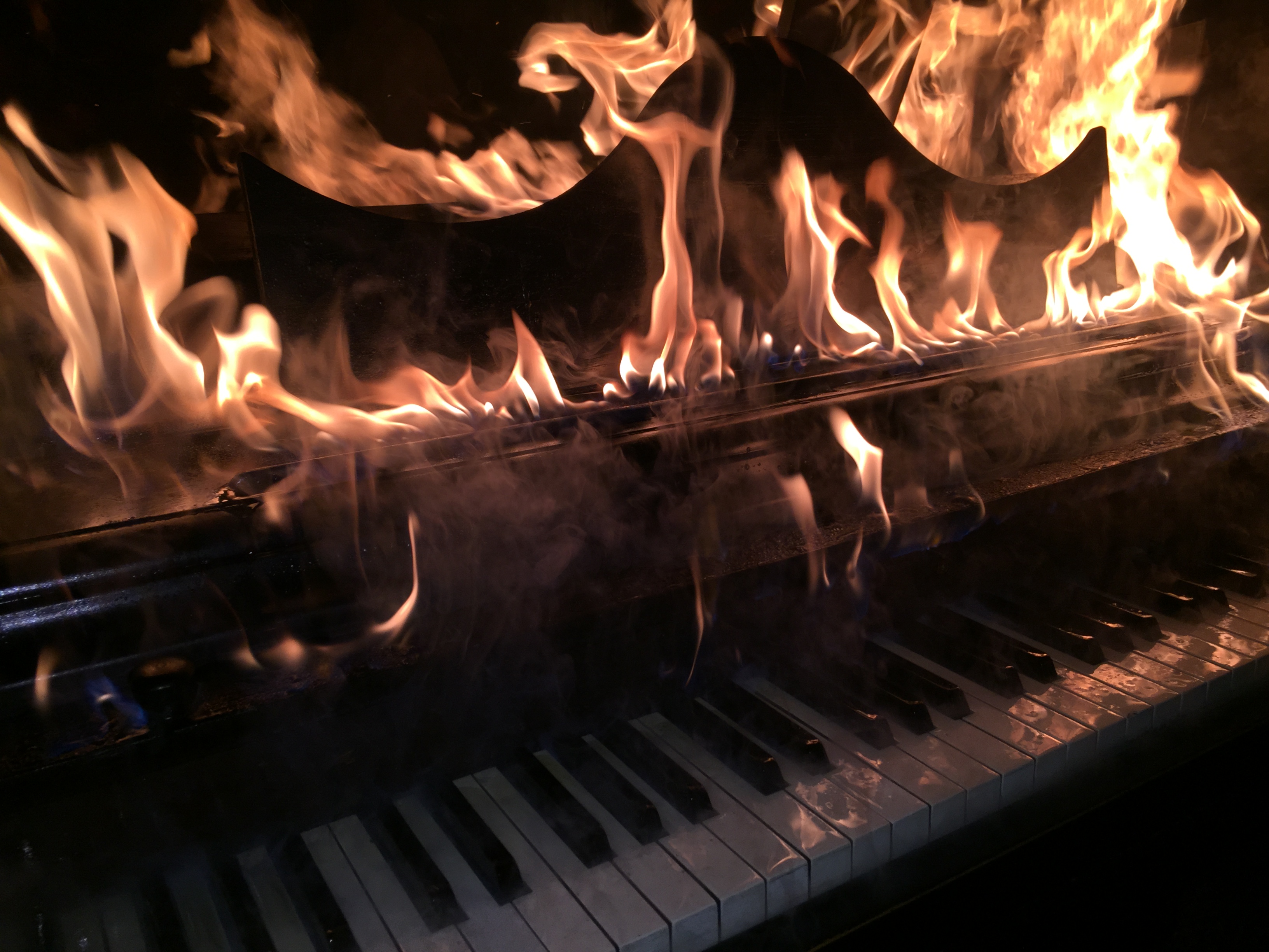 Piano Burning: A Way To Say Goodbye…