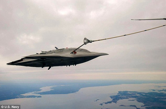 The X-47B UCAS Aerial Refuel