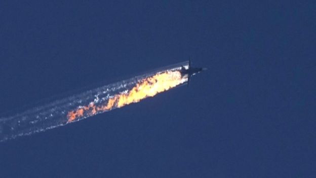 Russian Plane Shot down by Turkey, Aircrew Potentially Captured