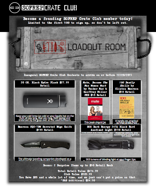 SOFREP “Crate Club”: Hand Picked Gear & Gadgets for You, from Former Spec Ops Guys