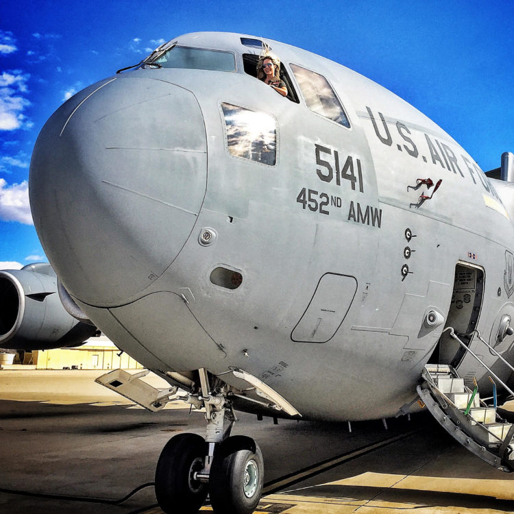 Rachelle Goes Inside The Globemaster III