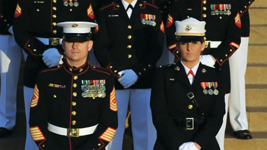 Marines to Pattern New Female Dress Blues After Male Style