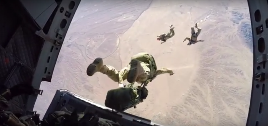 Exclusive: Special Forces Free Fall Student Becomes Towed Jumper