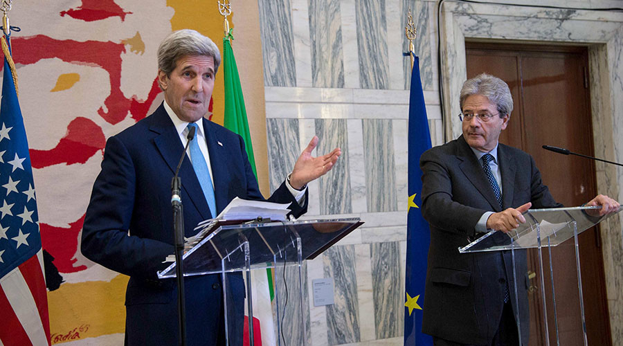 ‘You created ISIS!’-Protester Confronts Kerry During Press Conference in Italy