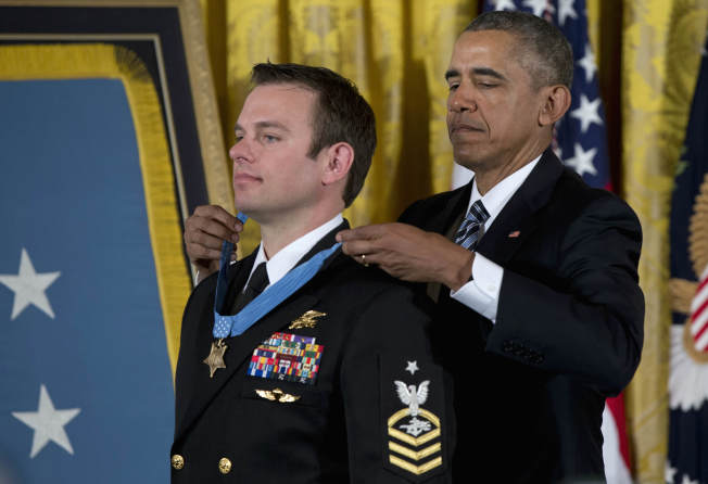 Navy SEAL receives the Medal of Honor