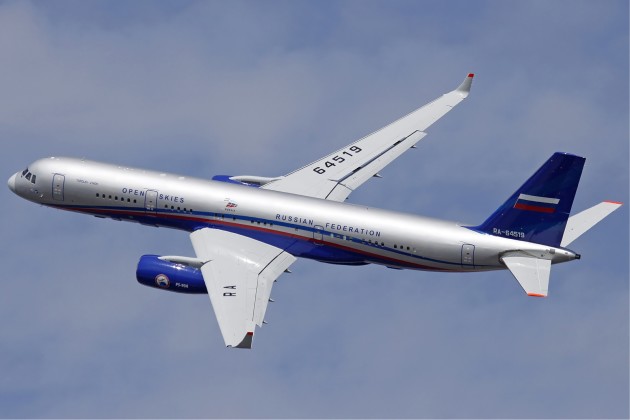 Another angle of the Tupolev Tu-214ON "Open Skies" IMINT platform. (Photo courtesy of Wikimedia Commons)