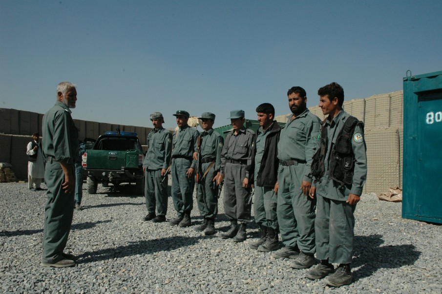 Afghan policeman killed and 30 more arrested after aiding Taliban with weapons and ammo