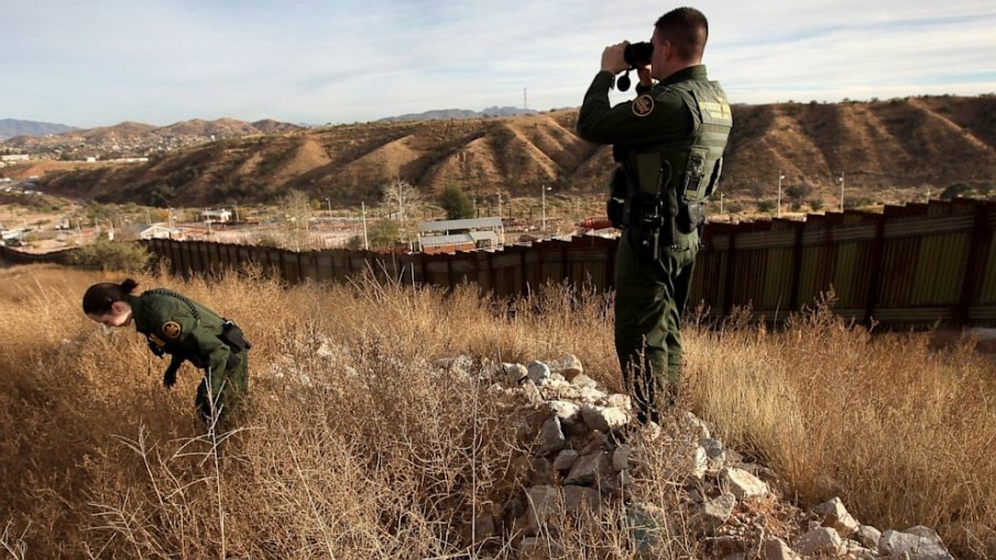 U.S. border patrol agents questioning immigration laws