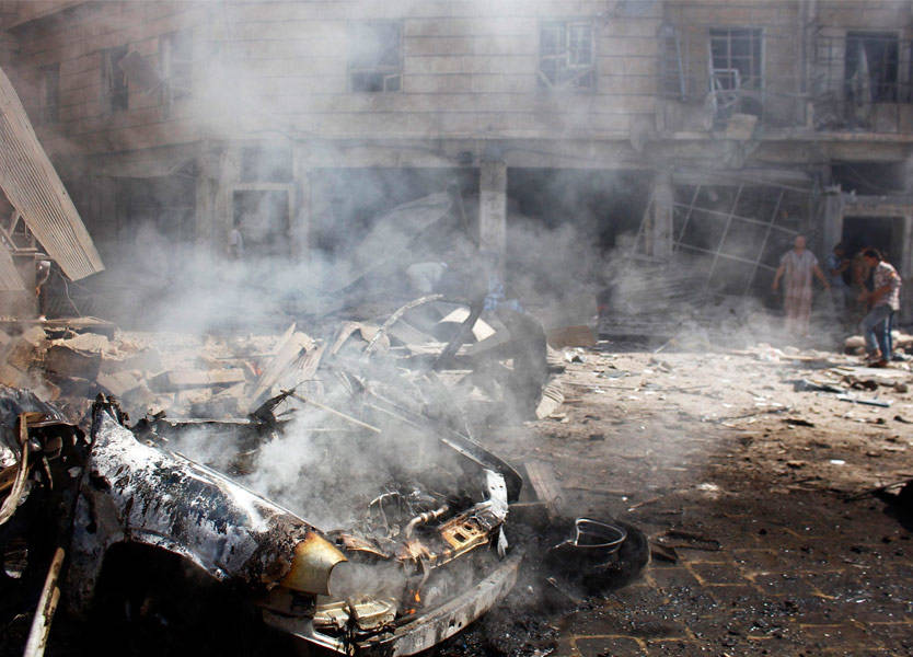 Car bomb reported to have killed dozens of Russian officers in Syria