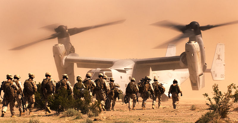 Watch: Marines prove the Osprey’s capabilities for embassy-rescue training missions