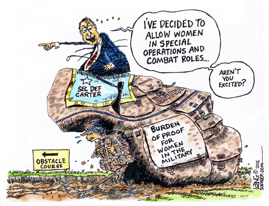 Military women pushed into combat roles