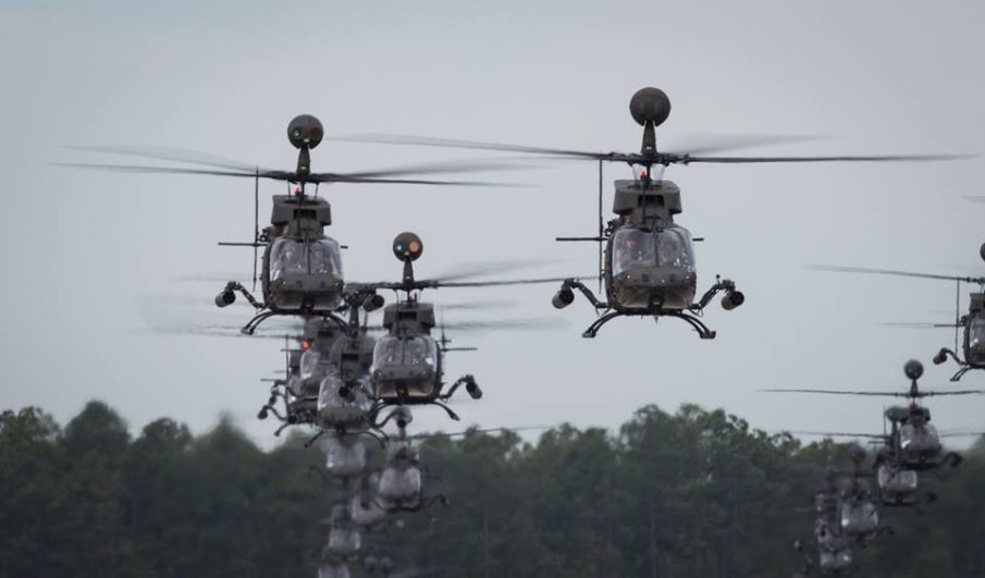 The Final Flight of OH-58D Kiowa Warrior at Fort Bragg