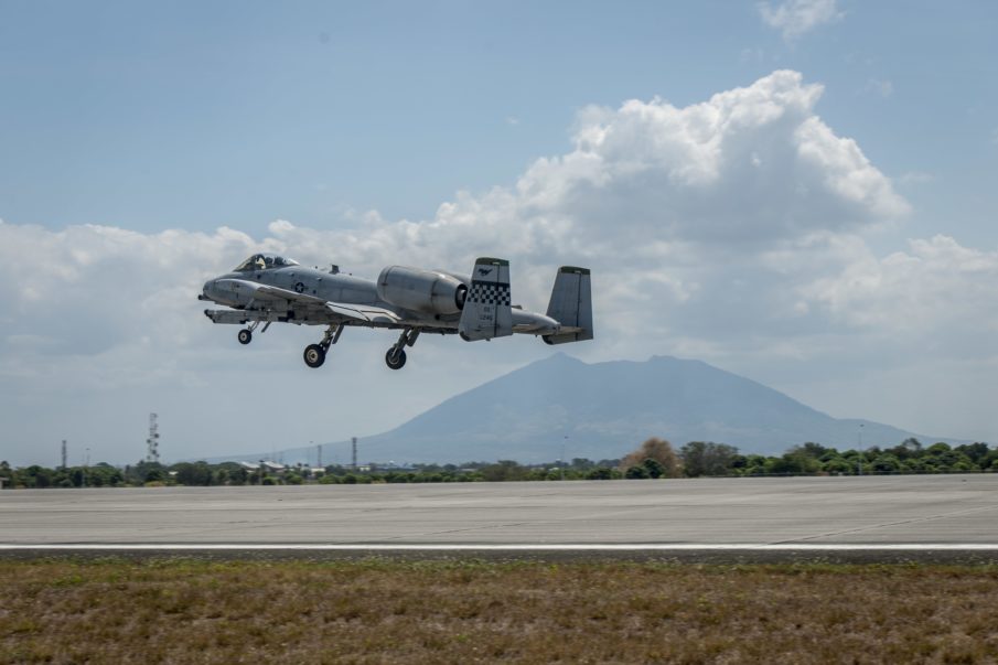 A-10s and Pave Hawks on Patrol in South China Sea