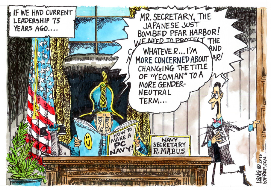 Is the military getting sucked into the politically correct world?