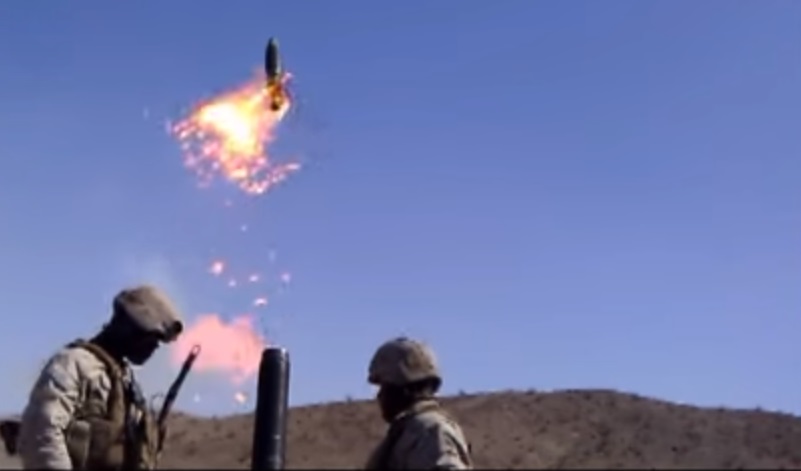 Watch: What Happens When a USMC 120mm Mortar Cooks-Off in the Tube