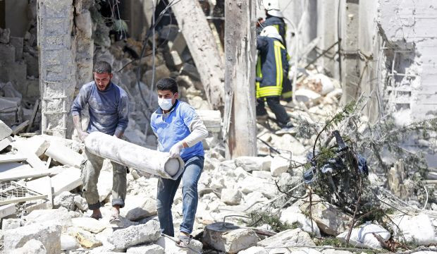 Air strikes on Aleppo hospital kill doctors and children