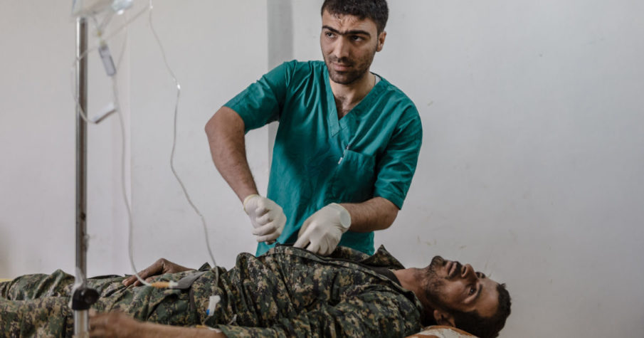Inside the Field Hospitals for Soldiers Wounded Fighting ISIS