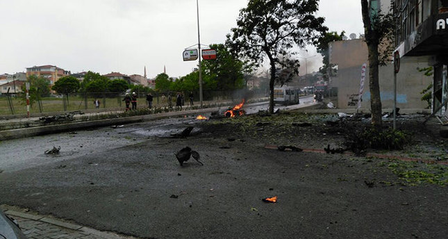Watch: Security camera footage captures a car bomb exploding near military barracks in Istanbul, Turkey