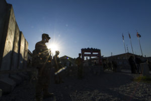 U.S. Defense Secretary Ash Carter and his wife visited Forward Operating Base Fenty in Jalalabad, Afghanistan, Dec. 18, 2015. While there, Carter met with Afghanistan Defense Minister Masoom Stanekzai, Gen. John F. Campbell, Resolute Support and ‪U.S. Forces Afghanistan commanding general, and several other distinguished guests. Carter and Stanekzai held a press conference for the U.S. and Afghan media. Later, the defense secretary met with troops stationed at Fenty.