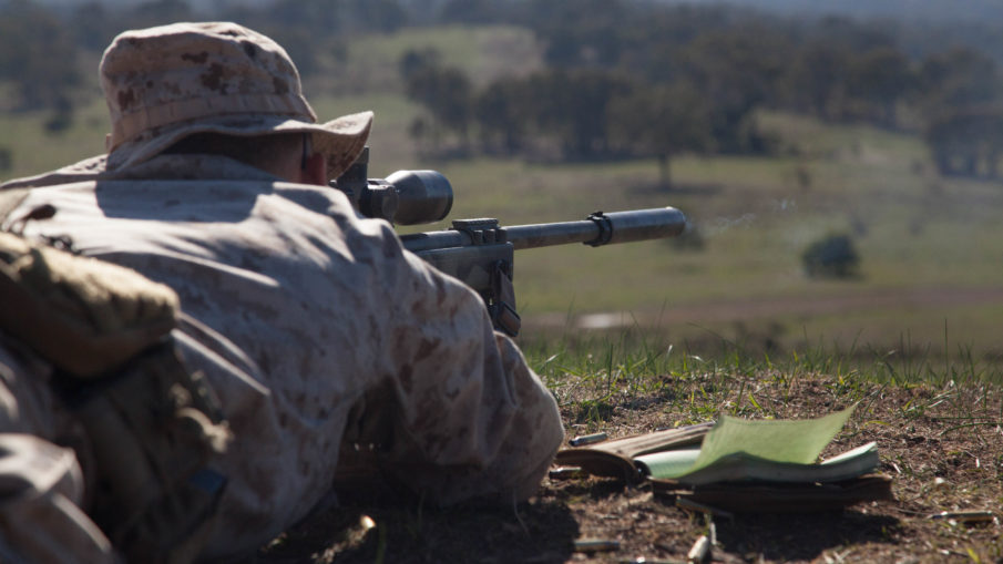 M40 Sniper Rifle Guides Marines to Target