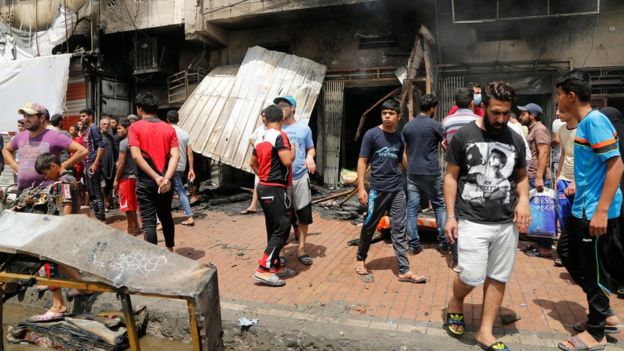 Deadly blasts kill at least 90 in northern Baghdad