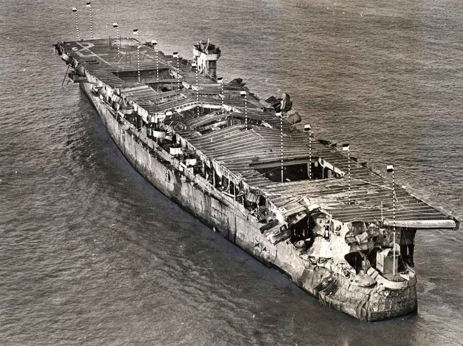 Secret atomic role of WWII-era aircraft carrier revealed